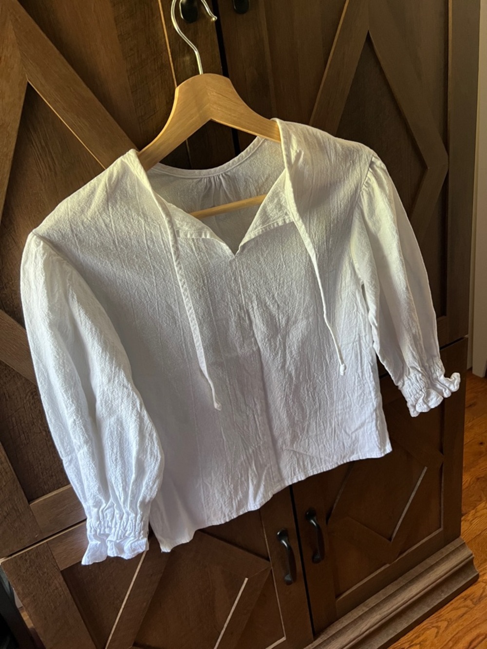 Peasant/Pirate Blouse/Top with Tie Neck- Kids